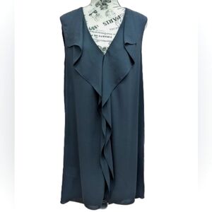 BCBGMAXAZRIA Jenna women's black flowy cutout lightweight dress size S